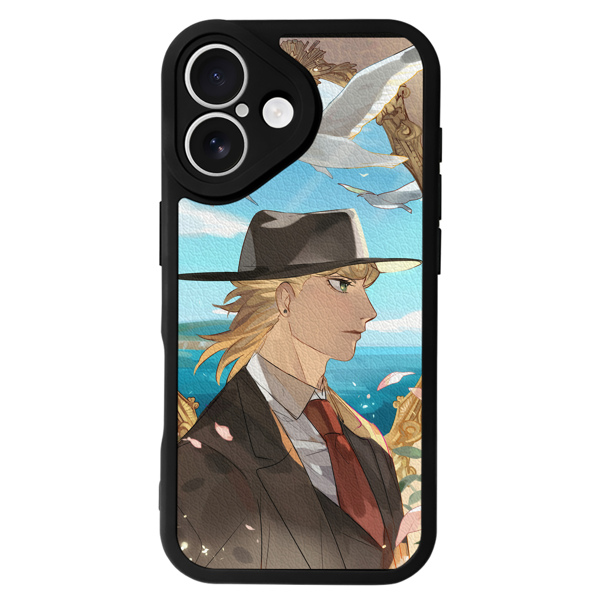 （画像用） ジョジョの奇妙な冒険 JoJo's Bizarre Adventure 【iPhone 16シリーズ対応】シリコンスマホケース（レザー調） 材質：シリコン